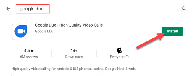 Кнопка установки приложения в Google Play
