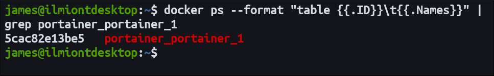 Фильтрация вывода docker ps с помощью grep