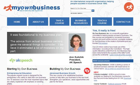 онлайн‑курсы по предпринимательскому образованию на My Own Business