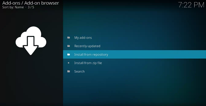 Установка аддона из репозитория