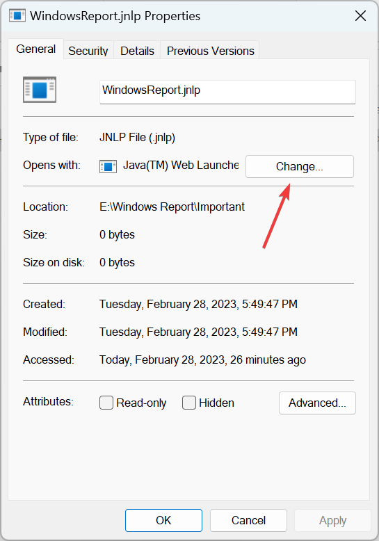Изображение: выбор приложения по умолчанию для типа файла
