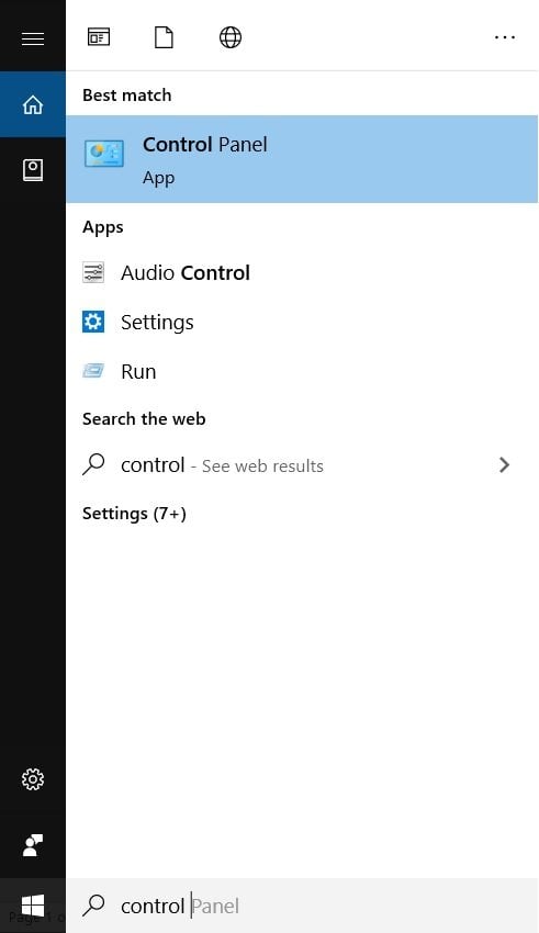 Windows 제어판의 네트워크 및 인터넷 메뉴 화면