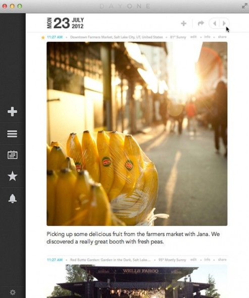 Интерфейсы приложений для фото‑лайфлога