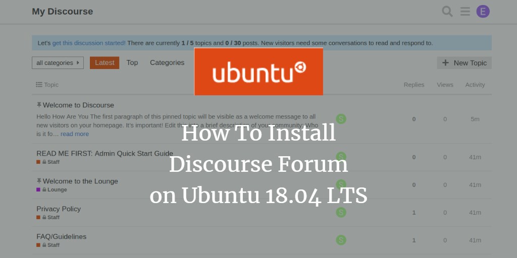 Установка Discourse на Ubuntu 18.04