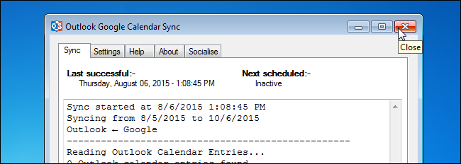 Кнопка закрытия окна приложения