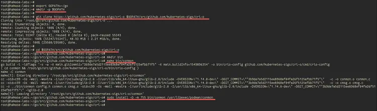 Вывод установки conmon в каталог /usr/libexec/podman