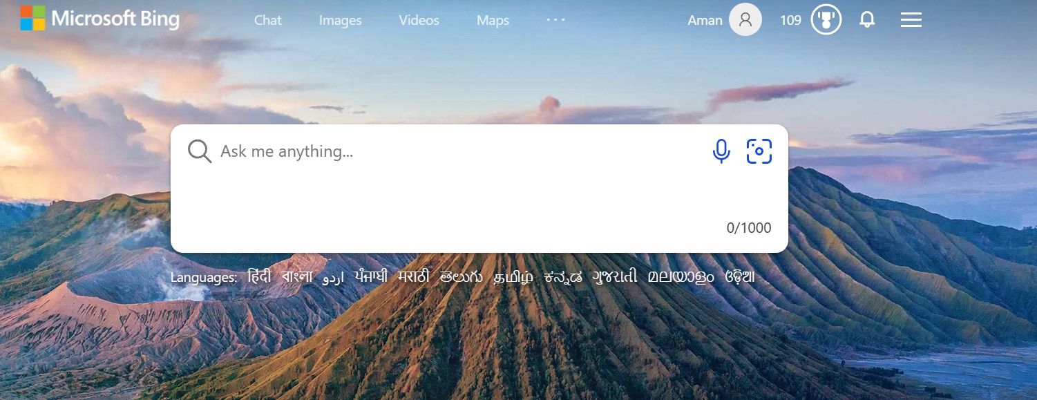 Пункт Chat в Microsoft Edge