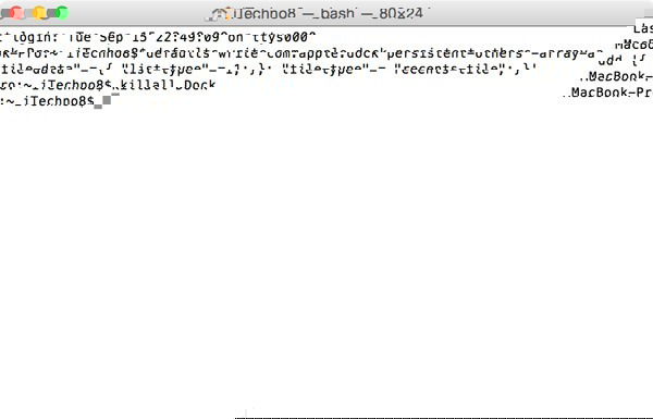 Перезапуск Dock командой killall Dock