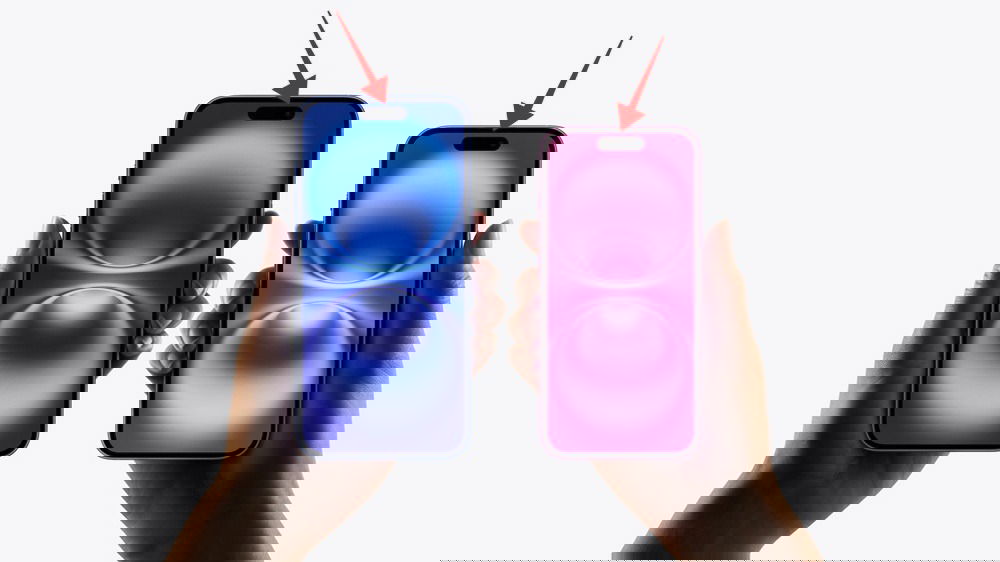 Dynamic Island на последних моделях iPhone 16