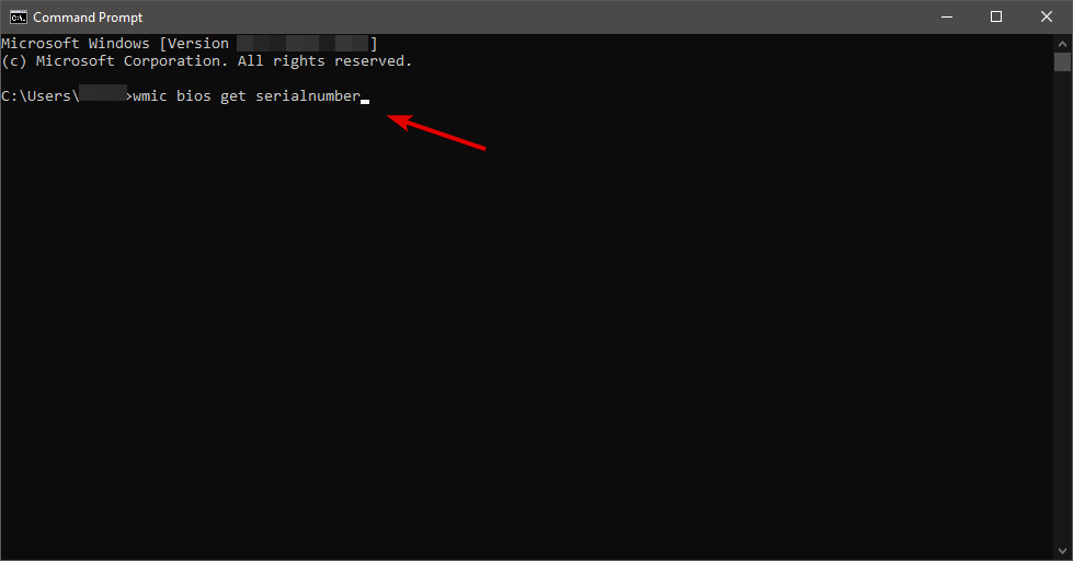 Результат выполнения команды в командной строке