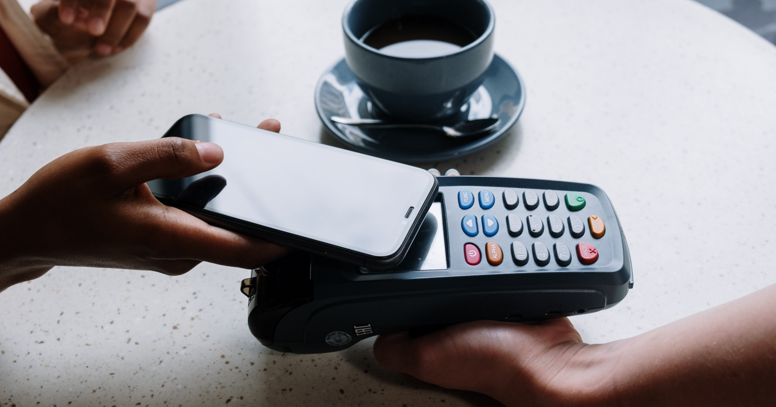 apple pay being used on an iphone