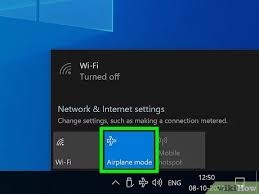 Переключатель режима полёта в интерфейсе Windows