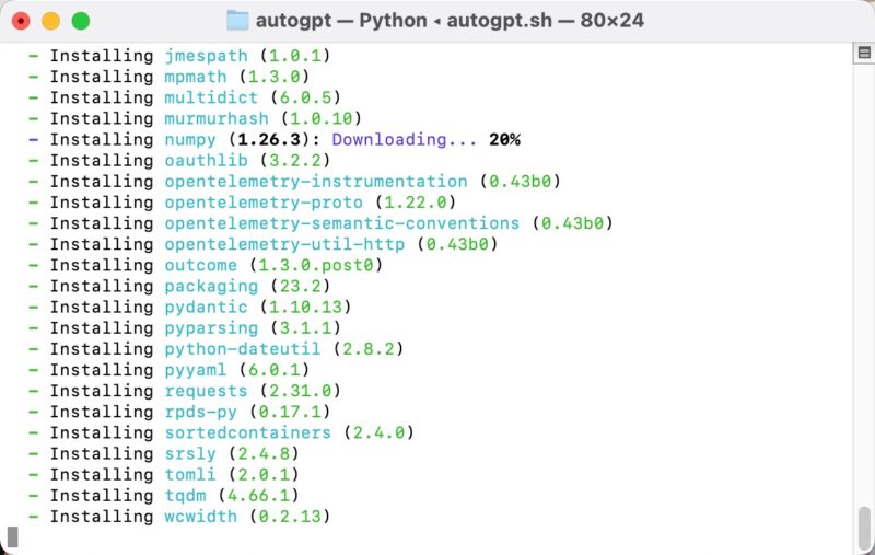Autogpt Dependencies Installation 1