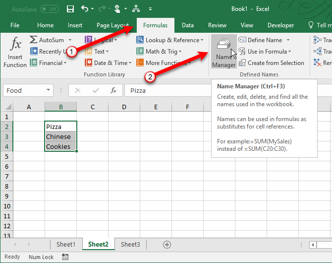 create dropdown list in excel