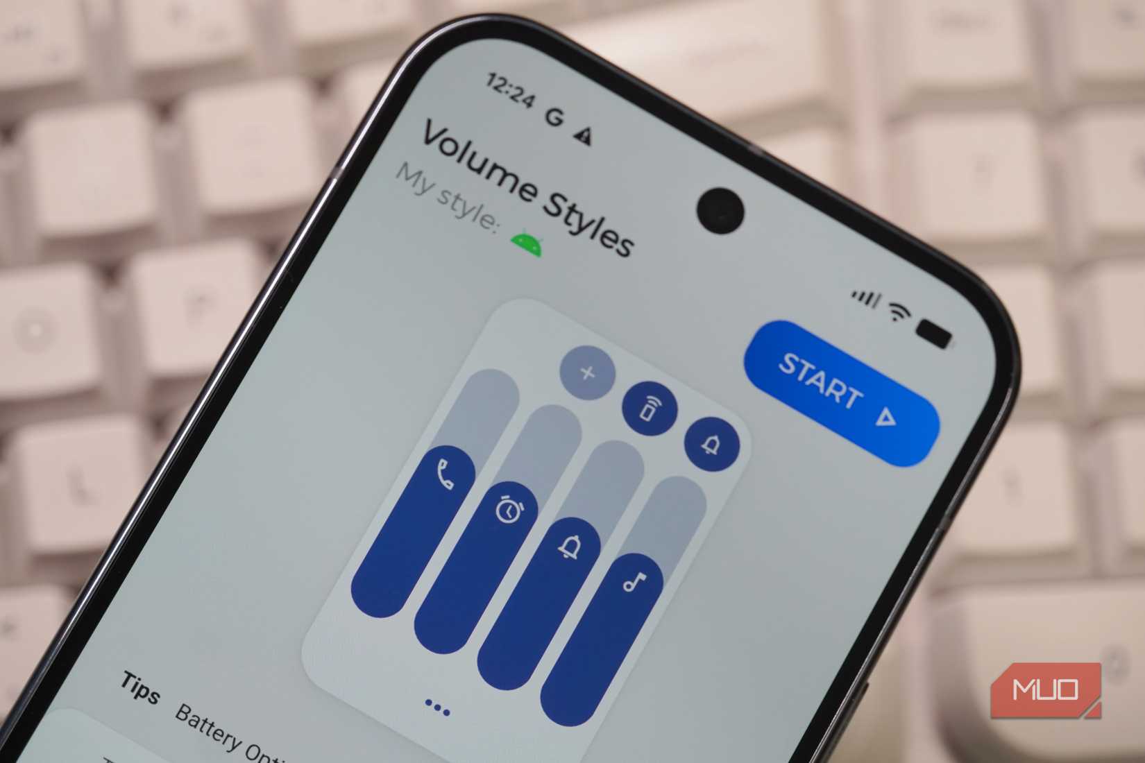 Выбор стиля в приложении Volume Styles.