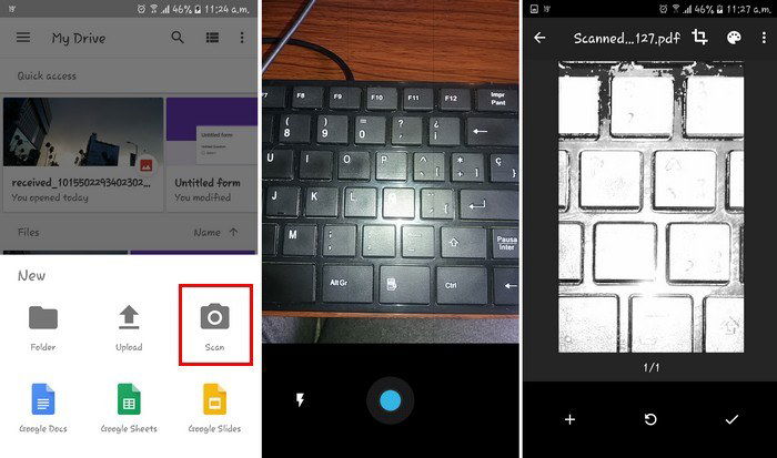 Scansione documenti con Google Drive