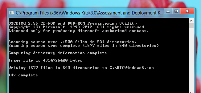 Окно создания финального ISO