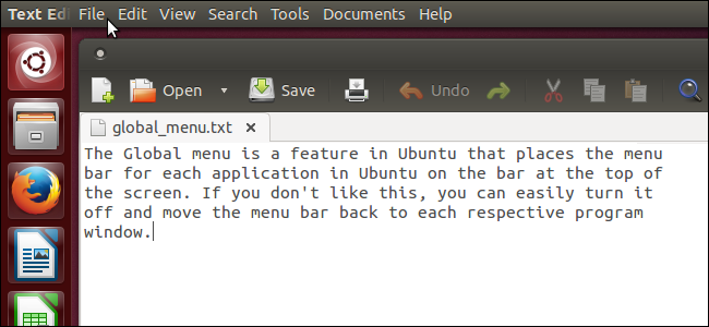 Отключить Global Menu в Ubuntu 13.10