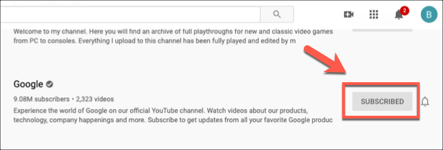 Список активных подписок с кнопками «Подписаны» для удаления