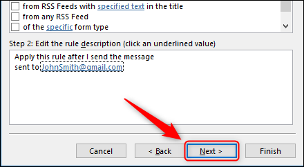 Кнопка «Next»