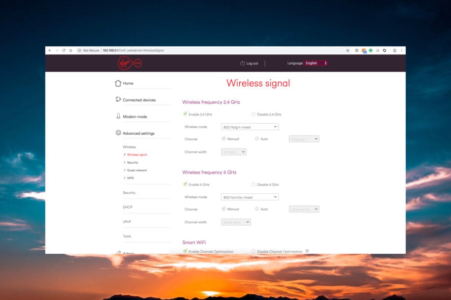 Обновление прошивки Virgin Hub 3 — как запустить
