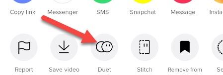 Выберите «Duet» в меню поделиться.