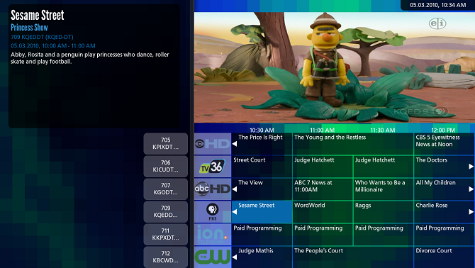 Интерфейс MythTV и тюнеры