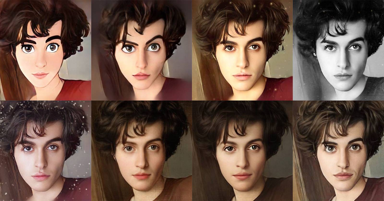 Портреты, сгенерированные Voila AI Artist