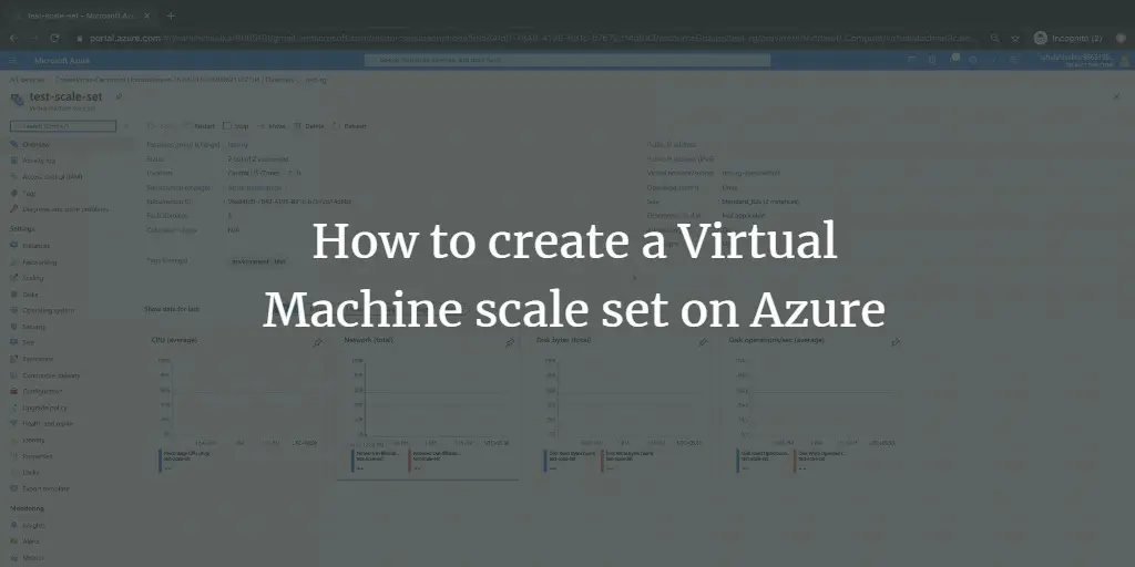 Создать Azure Scale Set — пошагово