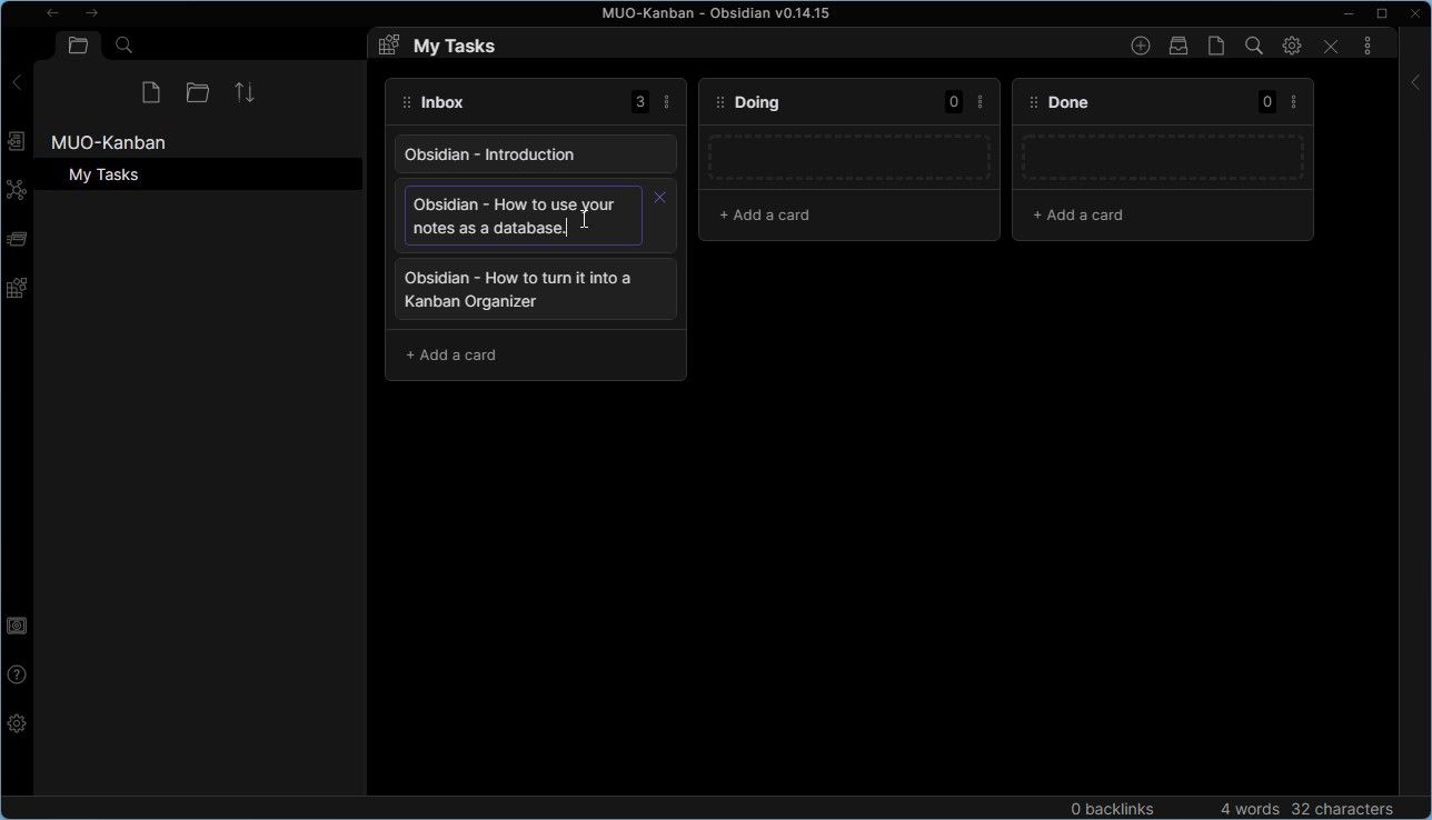 Редактирование карточки Kanban