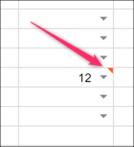 Надпись о нарушении правила проверки данных