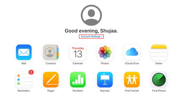 Restore Contacts Icloud Contacts Account Settings