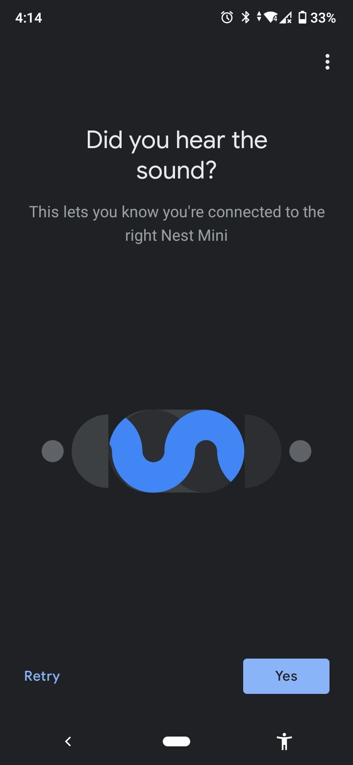 Подтверждение звука от колонки