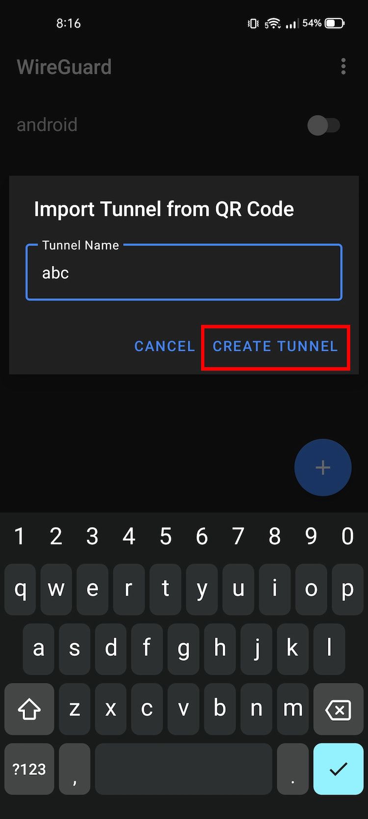 Создание туннеля в WireGuard