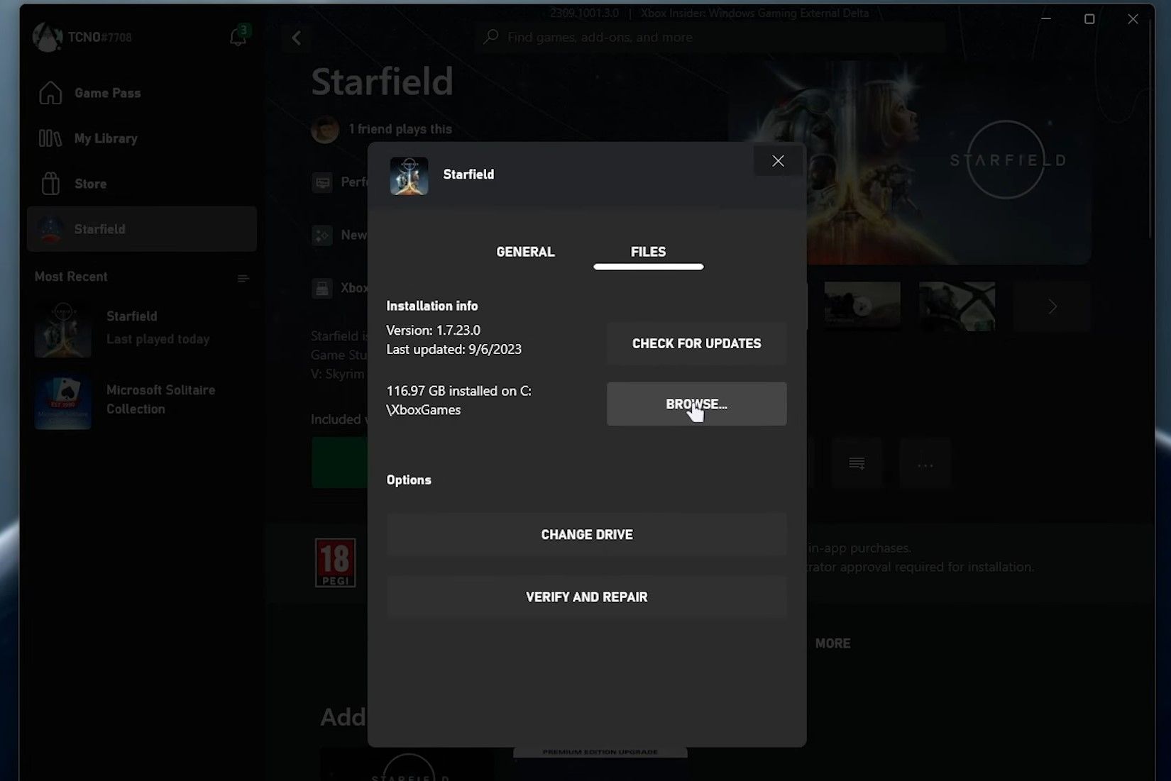 How to Find Starfield Local Files for Xbox PC App