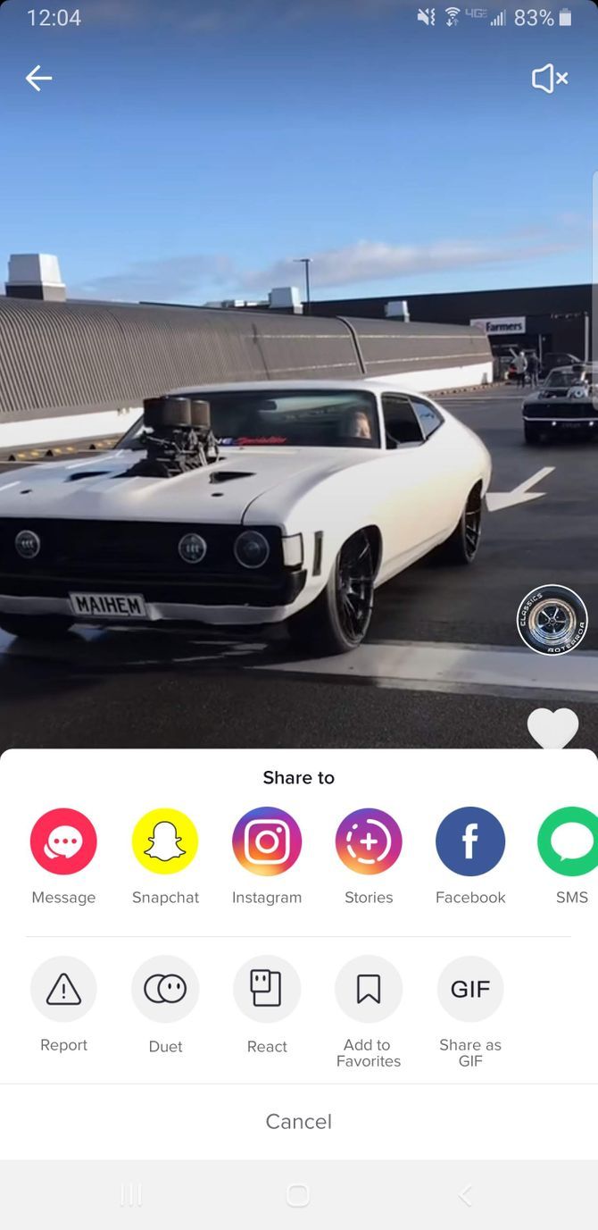 Настройки GIF в TikTok