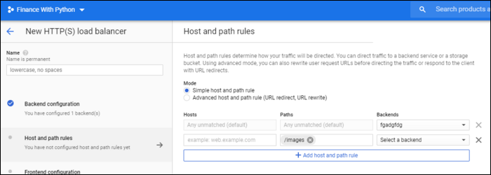 установить правила маршрутизации