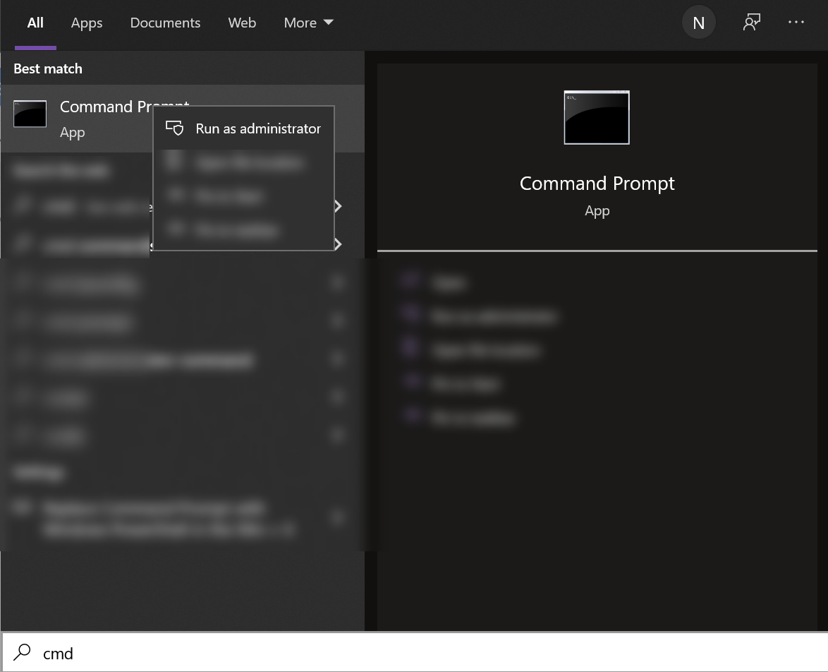 Командная строка Windows, запуск от администратора