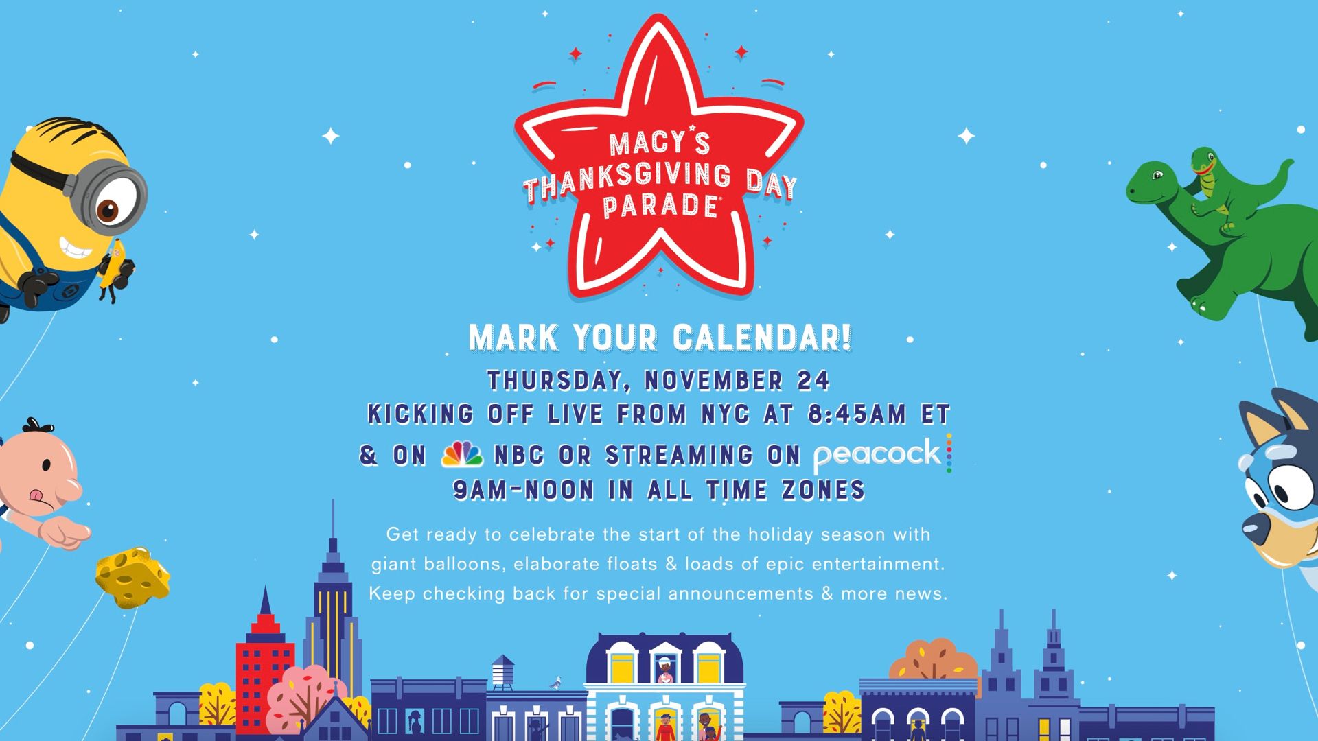 Баннер парада Macy's