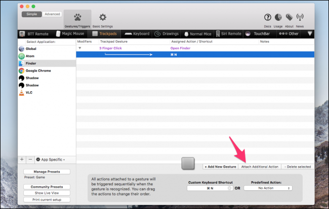 Комбинирование действий: фокус Finder + Command+N