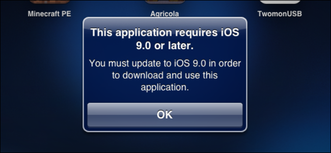 Сообщение App Store о несовместимости приложения с устаревшей версией iOS