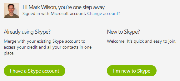 Кнопка Merge accounts при связывании аккаунтов