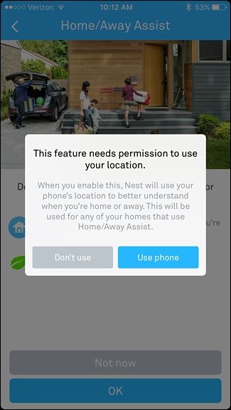 Выбор опции «Использовать телефон» в всплывающем окне
