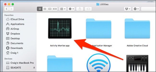 Монитор активности с сортировкой по имени процесса