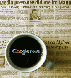 Обложка: интерфейс Google Новости с кастомными разделами