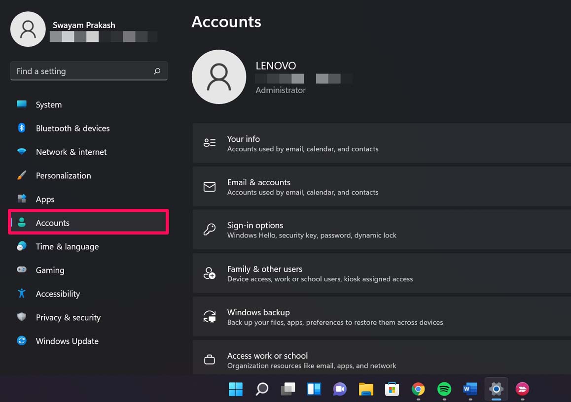 Log into Windows 11