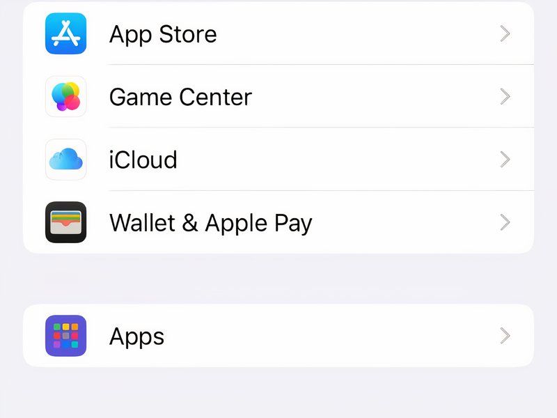 Раздел «Приложения» в настройках iPhone для доступа к смене пароля голосовой почты.