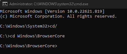 Навигация cd