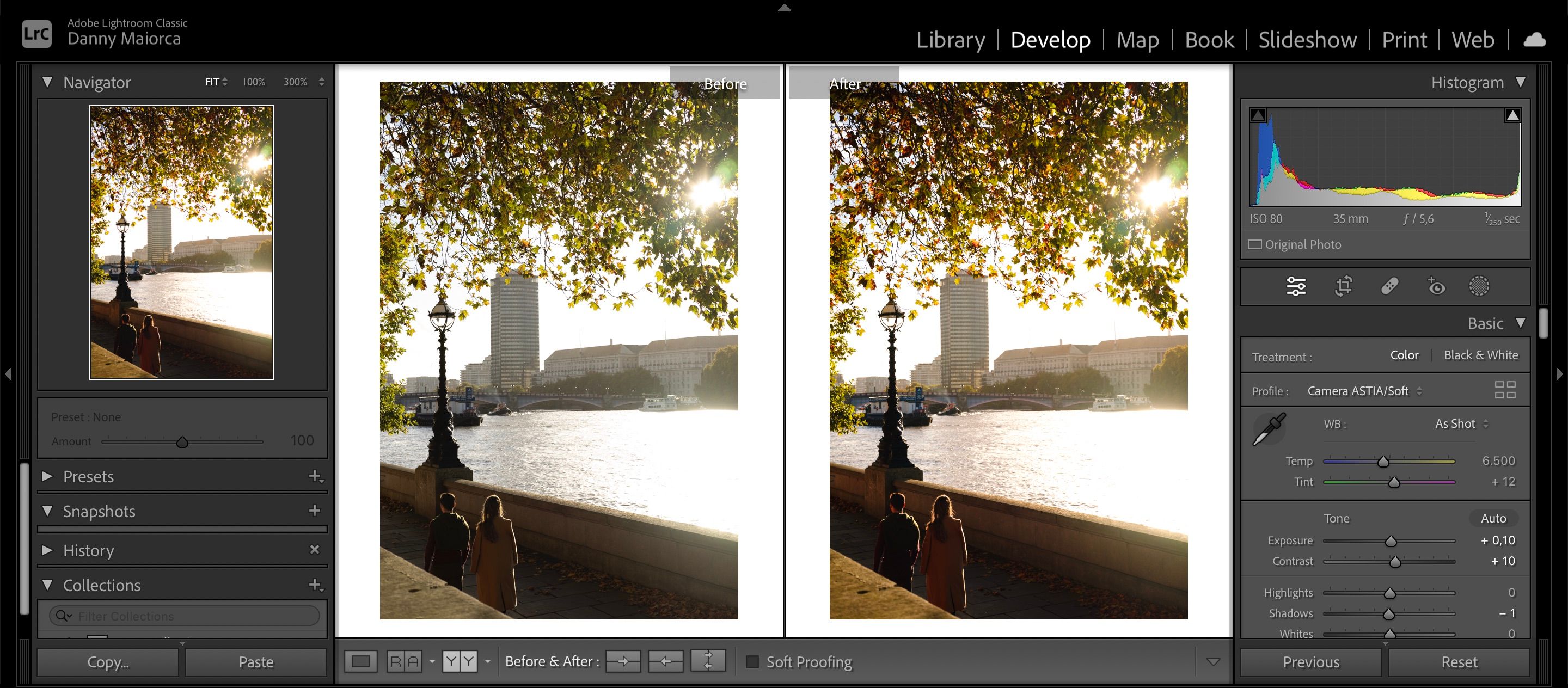 Сравнение фото в Lightroom Classic бок‑о‑бок