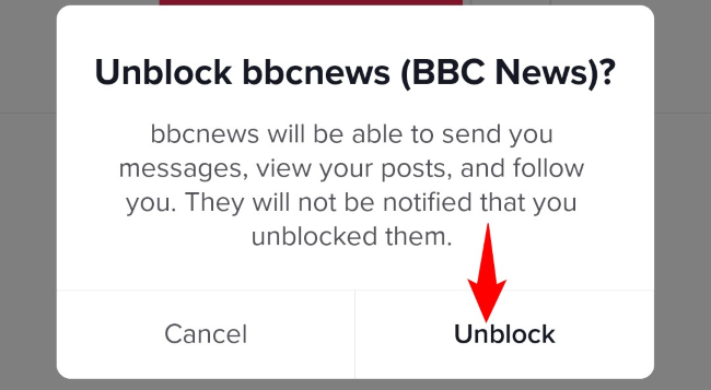 Подтверждение разблокировки